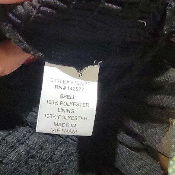 Sheer Mesh Puff balloon Sleeve Smocked Top Blouse- Small Gothic Edgy Emo Sexy - Picture 5 of 6